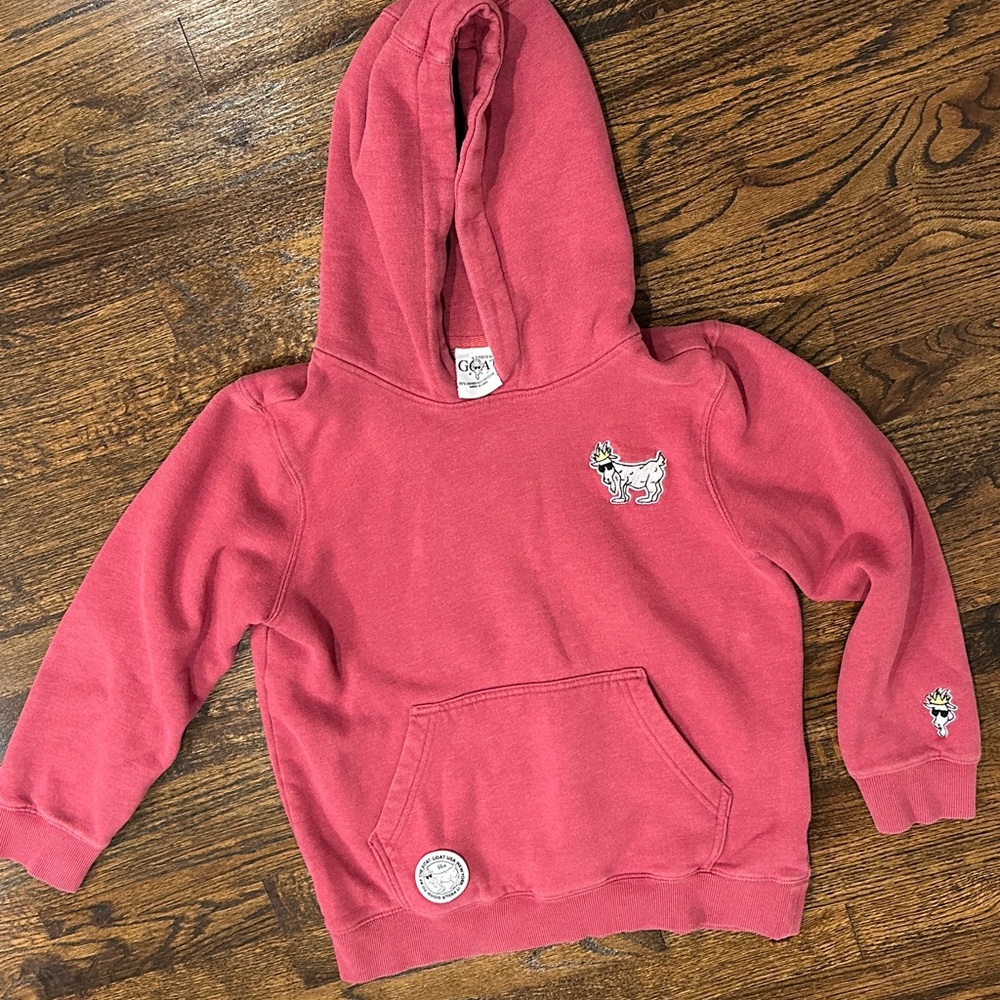 GOAT USA Faded Red Hoodie w/ Embroidered Logo
